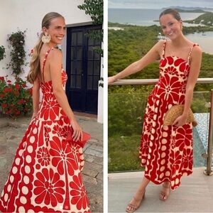 Farm Rio - Palermo Linen Midi Dress